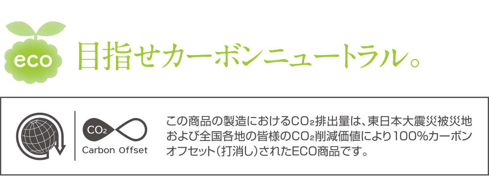 目指せカーボンニュートラル。
